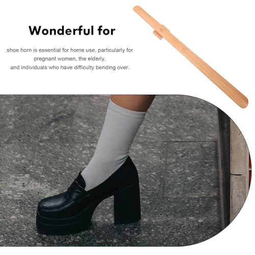 BUGUUYO Chausse-pied 55cm en Bois de Hêtre Long Manche Magnétique – vue 9