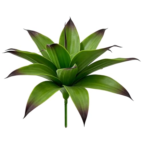 Agave réaliste avec base robuste ornement végétal plastique durable