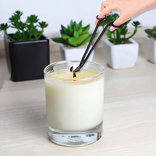 Miniatura 9 de Nanaous Cortador De Mecha De Vela, Cortador De Mecha De Acero Inoxidable, Cortador De Mecha, Tijeras De Mecha, Accesorios Para Velas De Lámpara De Aceite, Vela A Prueba De Aceite Negro Mate