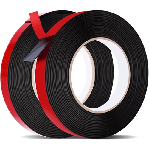 Evavii Cinta Doble Cara Extrafuerte, Cinta Adhesiva Doble Cara Impermeable Resistente a Altas para Decoración, Automóvil, Reparación, Fijación (10m x 10mm & 10m x 15mm)