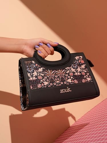 Image of ZOUK Zoe Sling Bag | Stylish Women's Crossbody Bags | Purse | Detachable Strap | Water-Resistant | Trendy Girls Side Bag | Compact & Chic