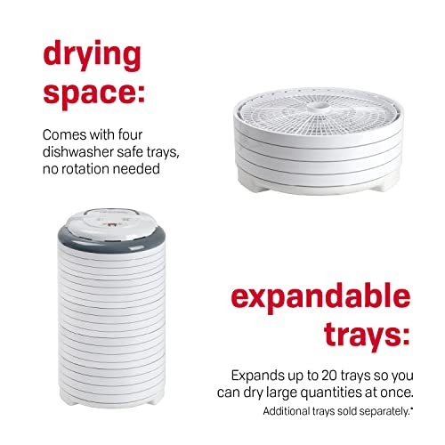 Nesco Gardenmaster Digital Pro Food Dehydrator, 4 Trays, White #TOP2