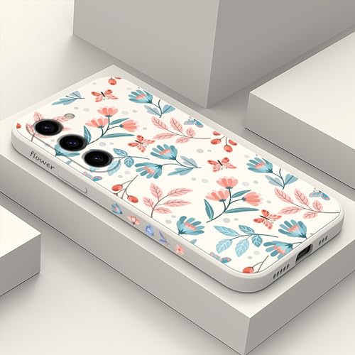 Coque Samsung S23 LEECG en silicone fin et blanc de 6,1 pouces