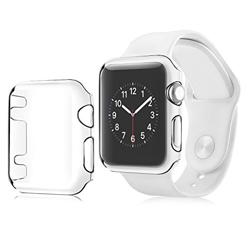 Apple Watch Series 1 38mm Case, Insten Crystal Clear [Thin Fit] [Anti-Shock] [All Around Protection] Snap-in Hard Case Cover Compatible with Apple Watch 38mm, Clear