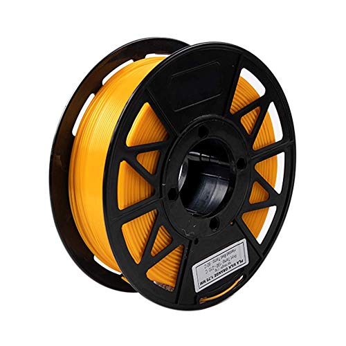 Image of Tesseract Premium PLA + 1.75mm 3D Printing Filament | Dimensional Accuracy + /- 0.03mm | Compatible with Most FDM Printers | 1 KG 3D Printer Filament - PLA Silk Orange (Quantity 1)