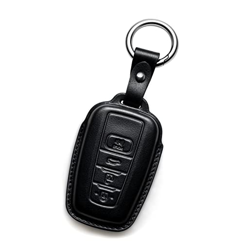 Image of Compatible with Toyota Key fob Cover Leather Toyota Keychain Holder case Protector Avalon Camry TRD Corolla Highlander Prius Prime RAV4 Prime CHR Accessories