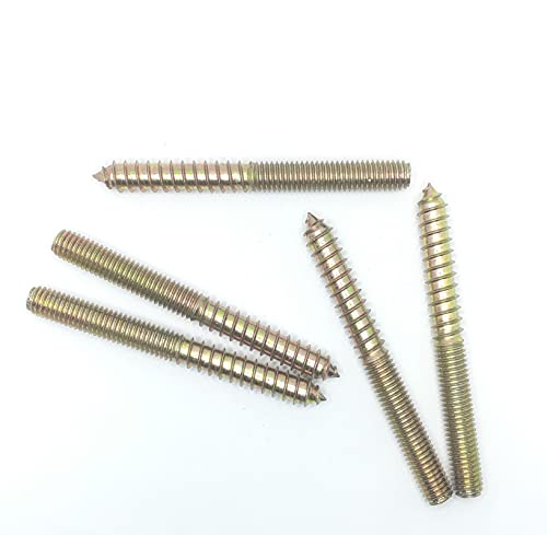Image of Hanger Bolt M8x80 Double Headed Bolt Self-Tapping Screw for Furniture 15Pcs
