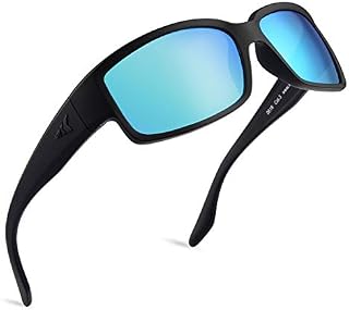 KastKing Skidaway Polarized Sport Sunglasses for Men and Women, Matte Blackout Frame, Smoke