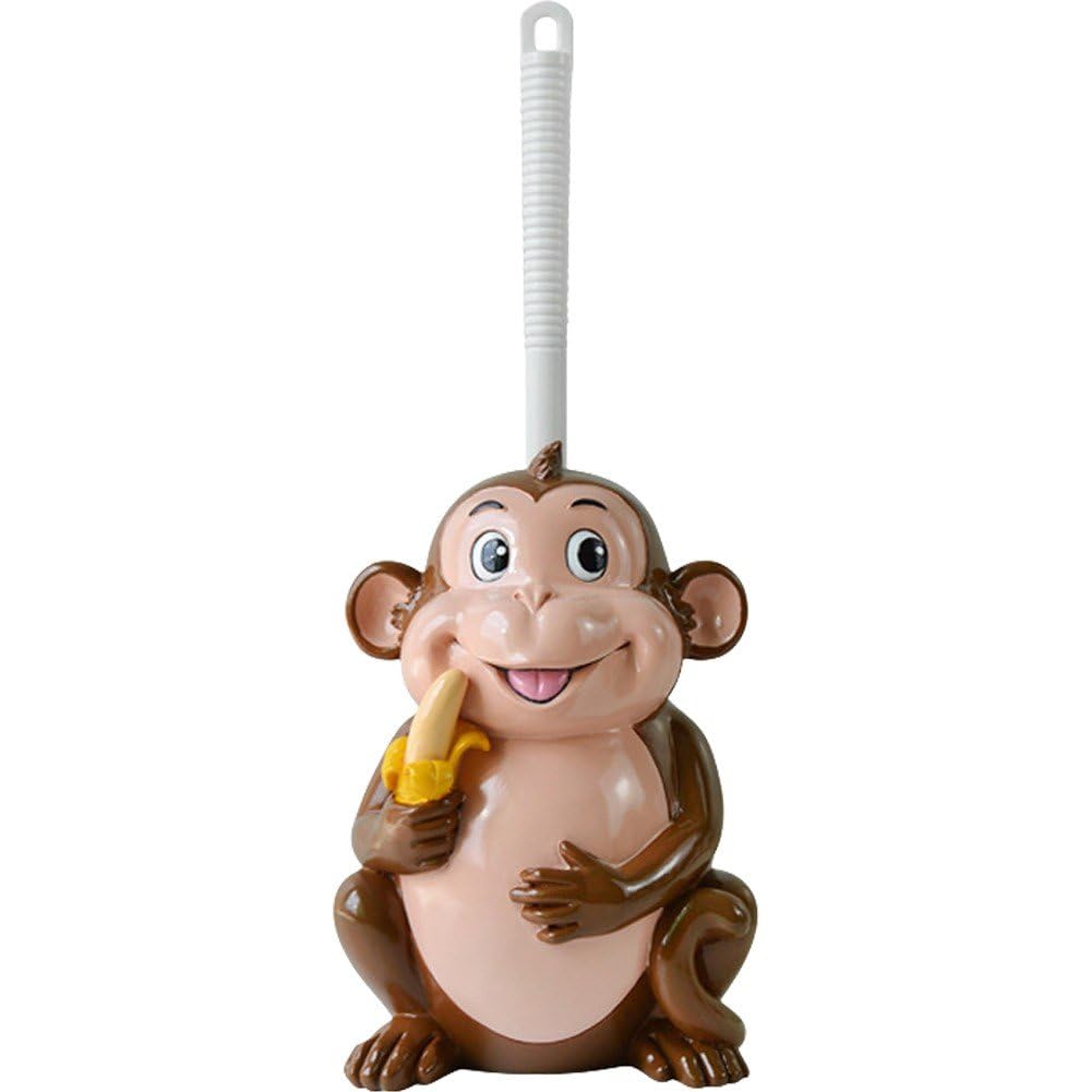 Porte-brosse de toilette en résine avec motif vache rigolo