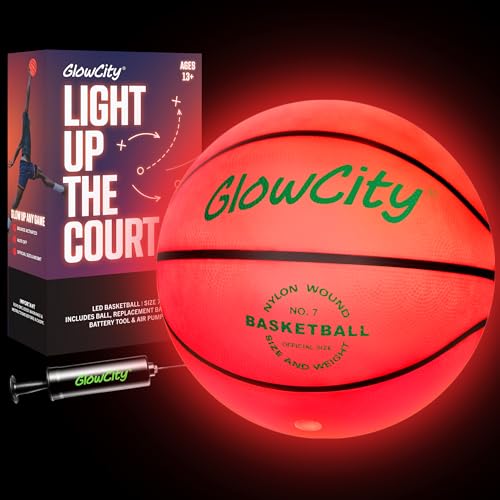Light Up Basketball-Uses Two High Bright LED's (Official Size and Weight)