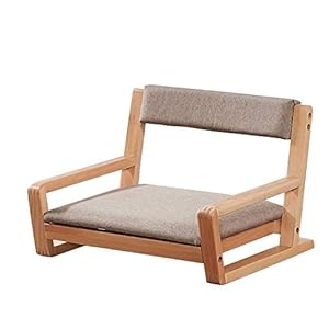 QiHaoHeji Tatami vloerstoel hout Tatami beenloze stoel vloerzitplaatsen geweldig voor meditatie spelletjes lezen TV…