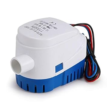 ISURE MARINE 12V Automatic Submersible Boat Bilge Water Pump Latest Styles 750GPH Built-in Auto Float Switch (750GPH)