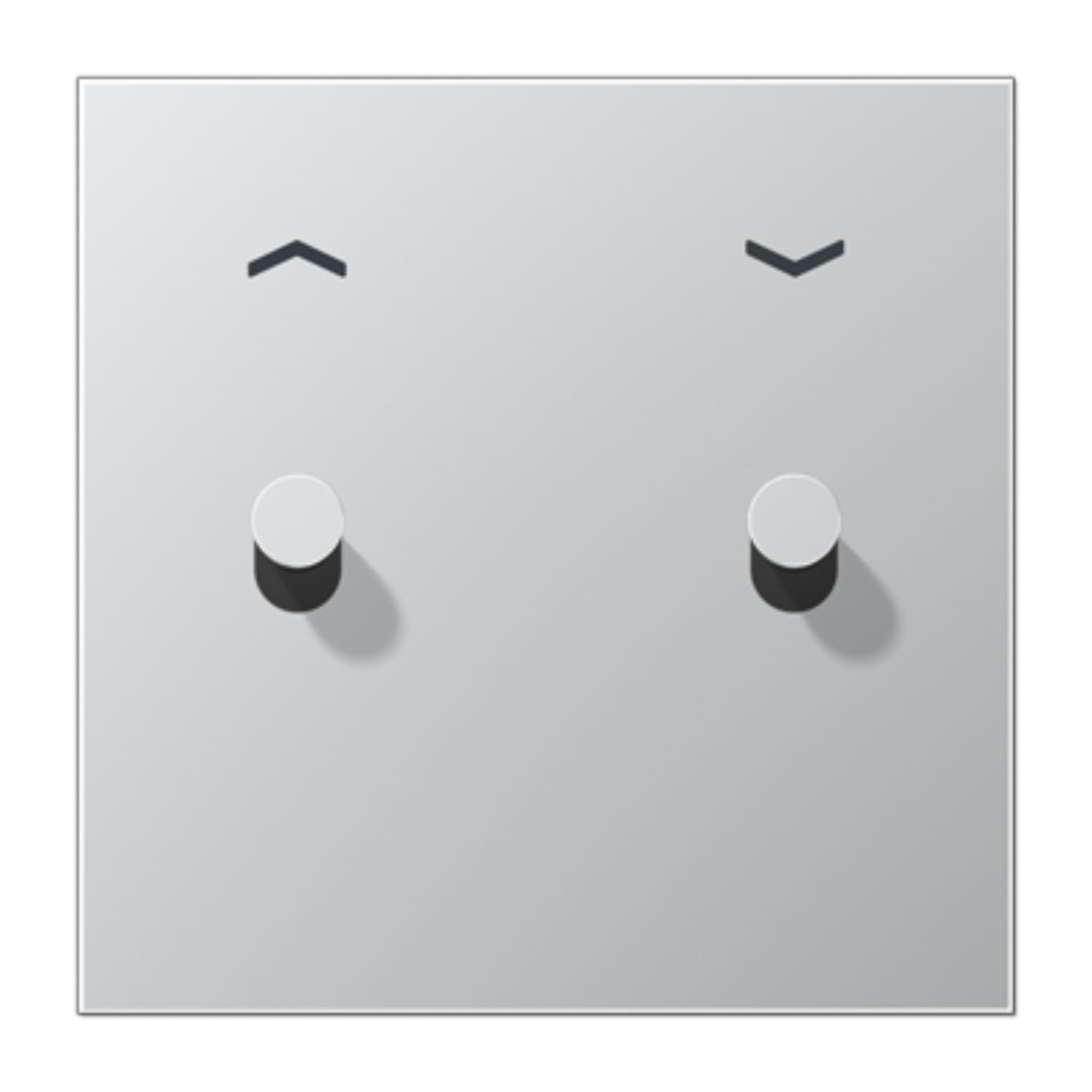 Plaque 1x2 volet conique JUNG AL12-5PK0 pour rénovation murale alu