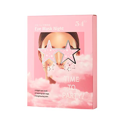DR.GLODERM Eye Mask Night, a Glitter Hydrogel for Moisturizing & Reducing the Dark Circles, Puffiness and Wrinkles, with a Soothing and Brightening Effect