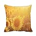 18 x 18 pollice Throw Pillow Cover Giacimento di girasole al tramonto Filtrato Instagram Effect Estate Beacn Home Decor Federa Cuscino quadrato cuscino cuscino per divano letto