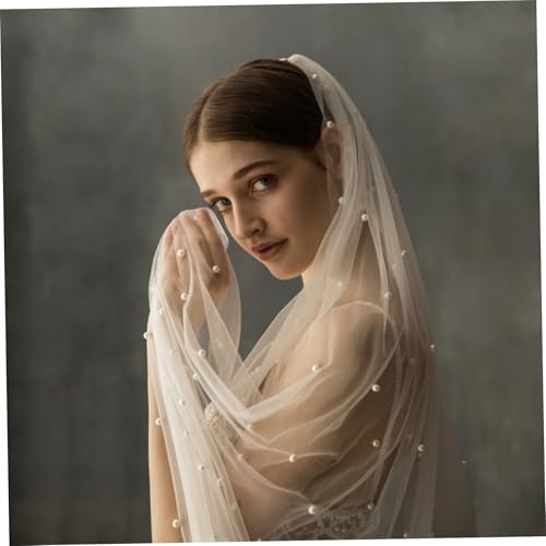 Velo de novia de perlas ideal para bodas y despedidas de soltera 5
