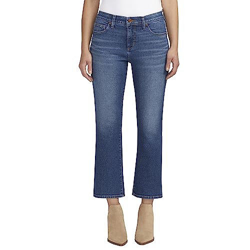 JAG Jeans Women's Eloise Mid Rise Cropped Bootcut Jeans