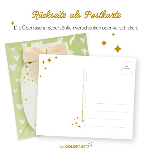 goldprintz I Ihr werdet Uroma und Uropa I Goldig bedruckte Windel-Postkarte I Schwangerschaft verkünden I Wir bekommen ein Baby verkünden I Verkündung Schwangerschaft I Babynews