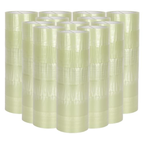 verpacking PP-Klebeband 50 mm x 66 m Transparent [Ausführung, Farbe & Stückzahl wählbar] extra leise abrollend Paketklebeband Packband Verpackungsklebeband 72 Rollen