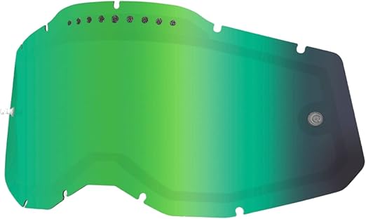 100% Goggle Replacement Lens - Dual Pane Vented Mirror - Compatible with Racecraft 2, Accuri 2, and Strata 2 Goggles