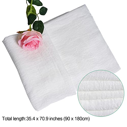 Women Summer Cotton Blend Crinkle Vintage Soft Long Scarf Linen Beach Shawl Wrap2