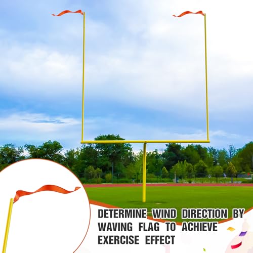 image for Mepase Set of 4 Football Goalpost Wind Directional Flags with 8 Fixed 