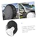 OUNONA 4pcs Rv Tire Covers for Trailer and Car Spare Tire Fits Wheels Easy Installation Uv Weather Resistant