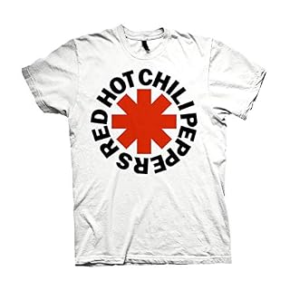 Red Hot Chili Peppers T Shirt Rouge Asterisk Band Logo Nouveau Officiel Homme - Les Beatles, Paul McCartney, John Lennon, RIngo Starr, George Harrison