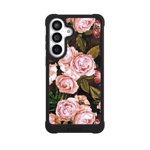 Coque Samsung S26+ Antichoc MagSafe NIVOmax Noire Roses Vintage