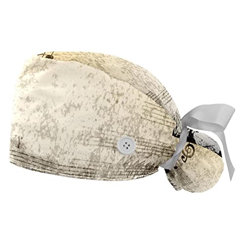 Chapeaux de travail note de musique rétro JDEZ : casquettes bouffantes unisexes