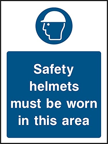 Casques de sécurité obligatoires signalétique pour zone de chantier de rénovation