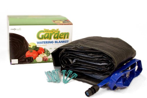 EvoOrganic WFGB_BO 8-foot x 10-foot Weed Free Garden Watering Blanket With Header Hose