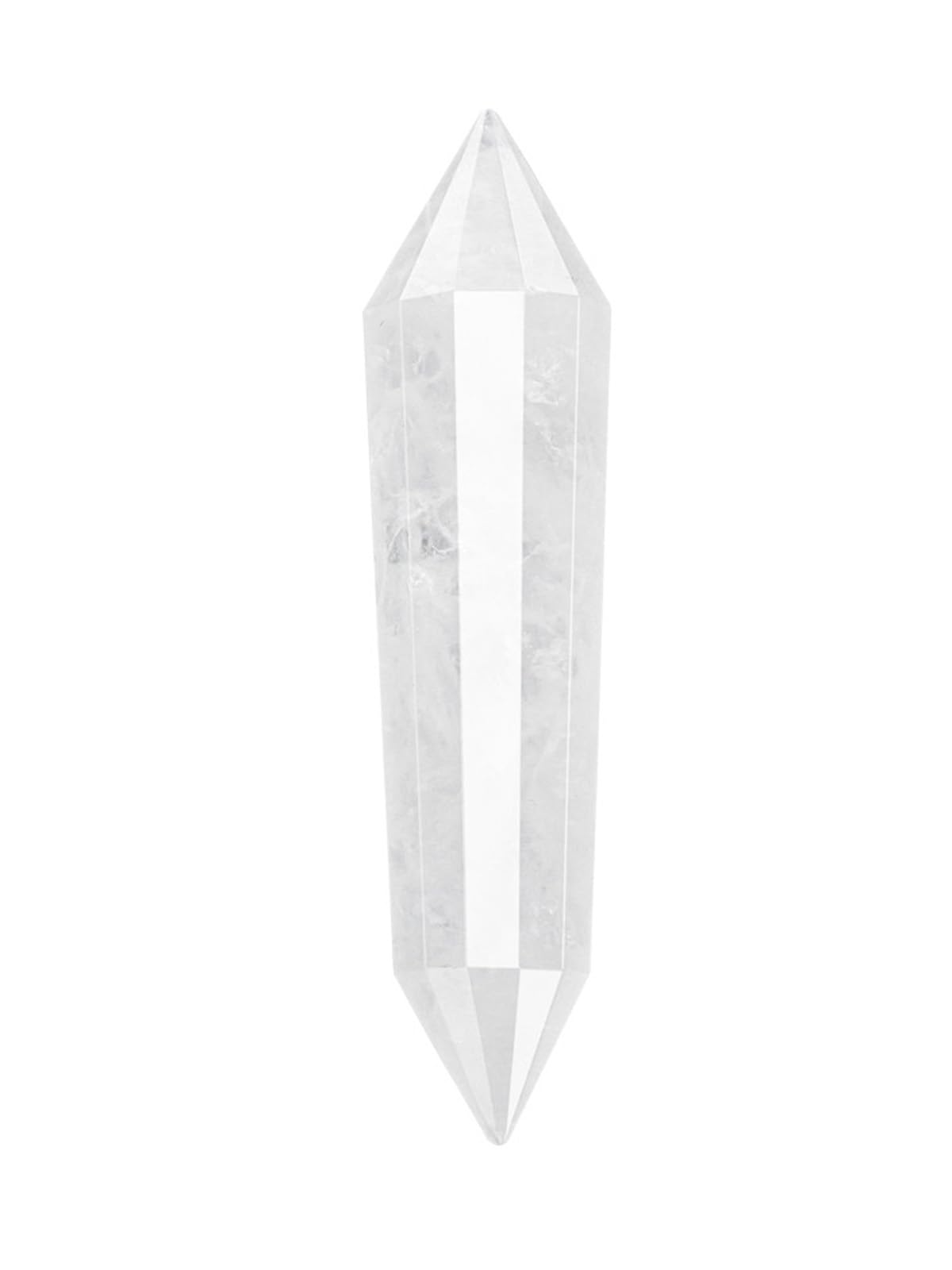 CrystalTears Clear Quartz Crystal Point Wand Natural Healing Crystals Gemstone Tower Faceted Rock Quartz Crystal Prism Bar for Reiki Healing Meditation Anxiety Relief Crystal Gift Therapy Decor