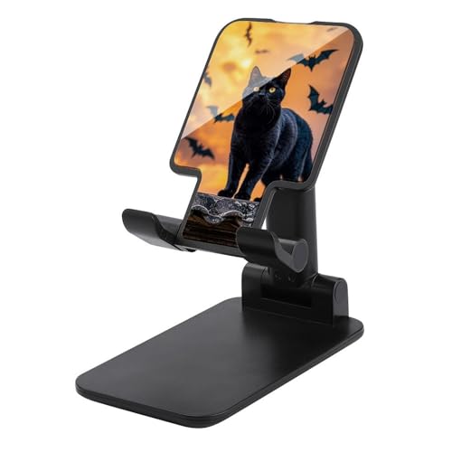 Support de téléphone portable pliable universel noir réglable bureau The Black Cat
