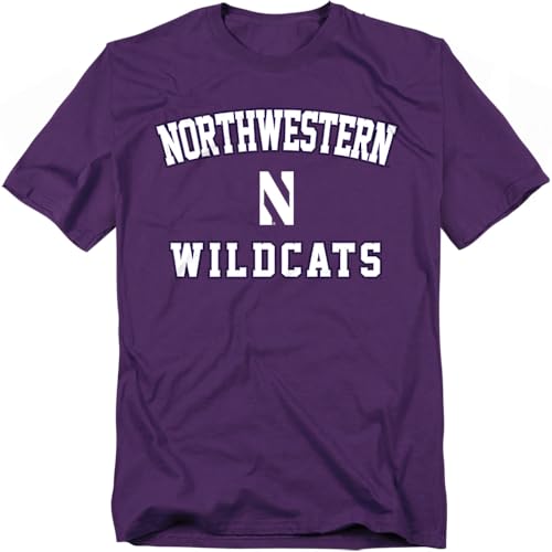 LOGOVISION Northwestern University Campus Classic Unisex Adult T Shirt, Purple,