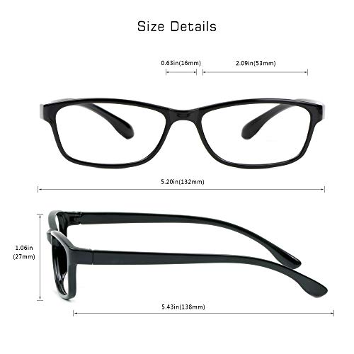 Image of VisionGlobal Blue Light Blocking Glasses for Women Men, Computer Reading, TV Glasses, Stylish Oval /Square Frame