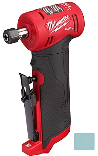 Milwaukee M12 Fuel 12V Lithium-Ion Brushless Cordless 1/4 In. Right Angle Die Grinder (Tool-Only) + Accessory #TOP19