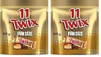 Twix Milk Chocolate Party Share Bag 159 g (11 Pieces) (Pack of 2)