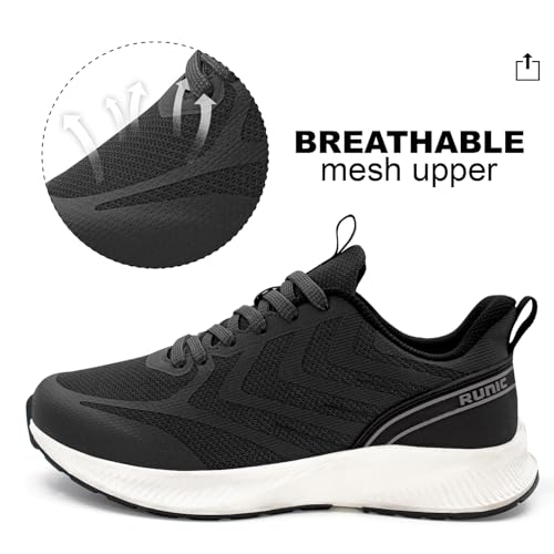 Wide Toe Box Sneakers for Men - Extra Wide Width Lightweight Running Shoes, Breathable Walking Tennis Shoes with Arch Support and Non-Slip Rubber Outsole3