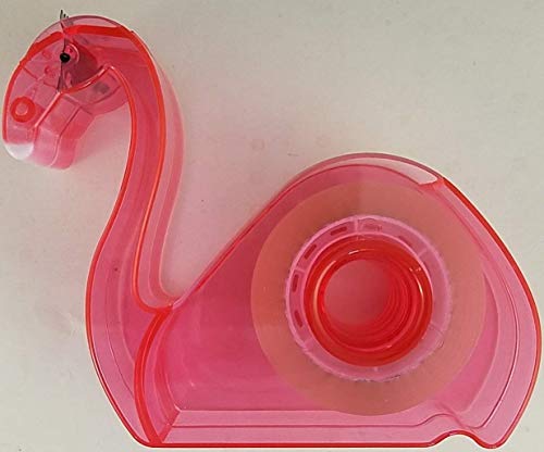Pink Flamingo Refillable Tape Dispenser W Clear Tape 3/4 Inch #TOP2