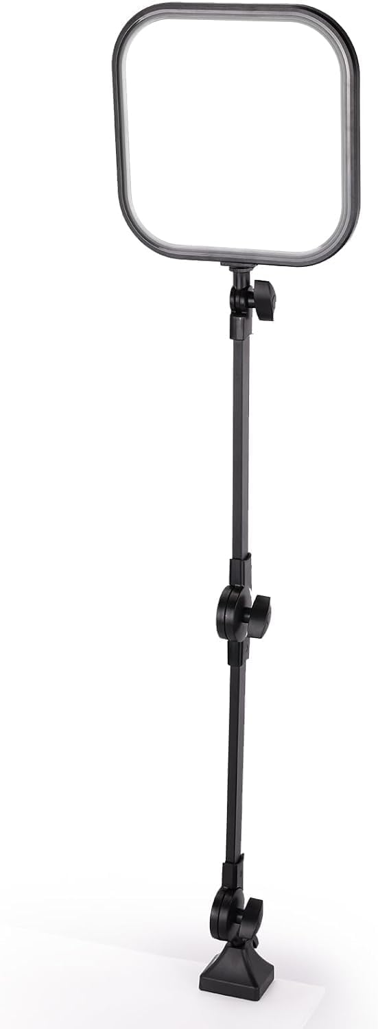 NEEWER BASICS 10,8" Lampada Videoconferenza con Supporto a Morsetto da Scrivania, Luce Streaming Dimmerabile a Schermo Intero Edge Lit Bicolore 15W per Video Chiamate Zoom Computer Laptop Webcam, L220