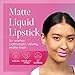 Aromi Baby Pink Matte Liquid Lipstick - Light Pink Lip Color for Women, Long-lasting, Velvety Finish, Waterproof, Vegan, Handmade (Baby Pink)
