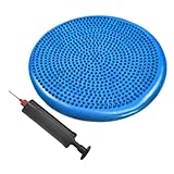 Cuscino Wobble, cuscino di bilanciamento,Cuscino del sedile oscillante, pompa inclusa | Disco di equilibrio gonfiabile, bordo oscillazione, posti a sedere flessibili per cani, ufficio, bambini sensori