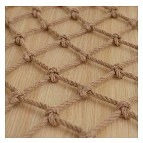 Filet de sécurité Filet de Chargement extérieur Filet de Corde de Chanvre Robuste Clôture d'escalier pour Enfant Décor Net Aire de Jeux Escalade Garde-Corps Balançoire Filet de Protection