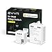 EVVR No Neutral Required in-Wall Relay Switch for Any Wall Switches and Lightings, Works with HomeKit, No Hub Required, 3/4 Way Control, Up to 4-Gang Switch, 2.4GHz WiFi
