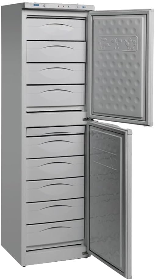MBH - Congelador vertical profesional con 9 cajones para hostelería. Armario congelador industrial para restaurante.