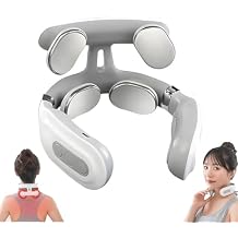 Vitality Magic Pro 2.0 Neck Massager,2025 Upgraded 4-Head Magic Pro 2.0 Neck Massage,with 6 Vibration Modes & 15 Intensity Levels,Promote Muscle Relaxation White
