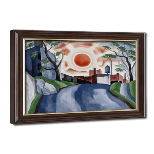 Impression sur toile Sunset Oscar Bluemner pour habiller un mur vide