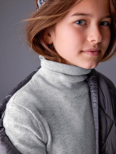 Mayoral Basic Knitting Turtleneck for Girls Silver4