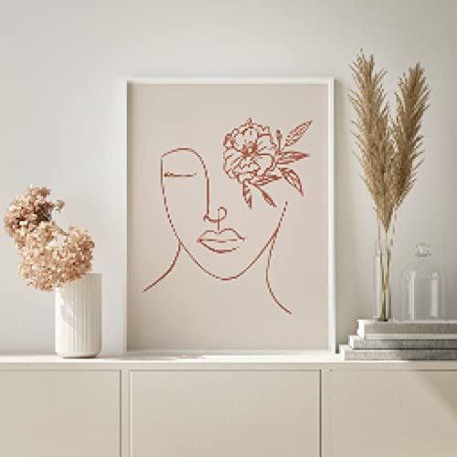 Toile art géométrique nordique pour transformer une chambre de fille en cocon boho